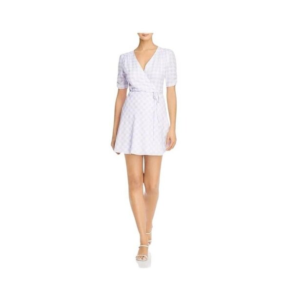 Charlie Holiday Dresses & Skirts - CHARLIE HOLIDAY JUNIPER TIE FRONT DAYTIME WRAP DRESS Lilac Size 4